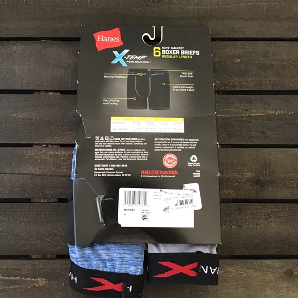 Hanes Lightweight Boys’ Tagless 4 Boxer Briefs - Picture 4 of 6